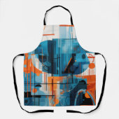 抽象芸術幾何形状合成 エプロン (正面)