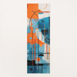 抽象芸術幾何形状合成 ヨガマット