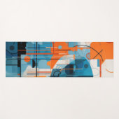 抽象芸術幾何形状合成 ヨガマット (正面(横))