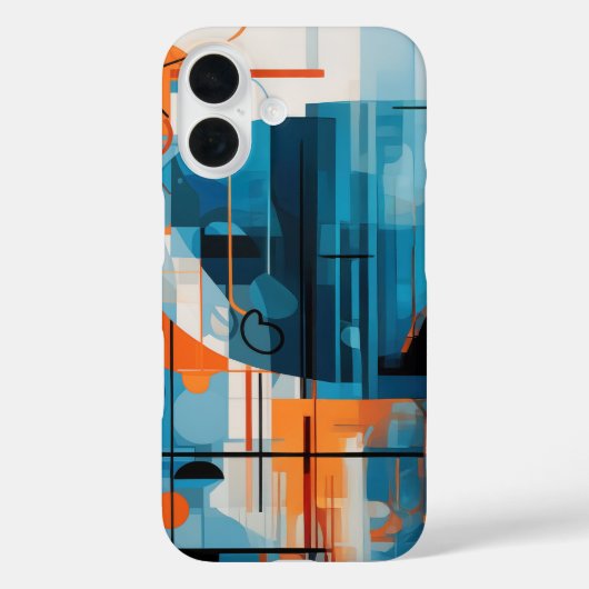 抽象芸術幾何形状合成 Case-Mate iPhoneケース (裏面)