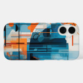 抽象芸術幾何形状合成 Case-Mate iPhoneケース (裏面 (横))