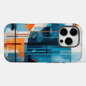 抽象芸術幾何形状合成 Case-Mate iPhoneケース (裏面 (横))