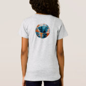 抽象芸術幾何形状合成 Tシャツ (裏面)