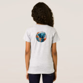 抽象芸術幾何形状合成 Tシャツ (裏面フル)