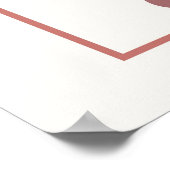 抽象芸術幾何形状棒スタイル葉 ポスター (角)