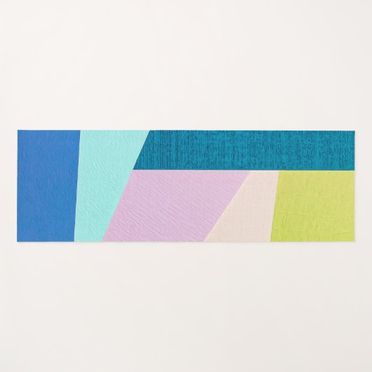 抽象芸術幾何形状織物模様ヨガマット ヨガマット (正面(横))