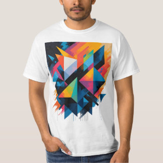 抽象芸術幾何形状 – モダン型枠とグラード Tシャツ