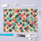 抽象芸術幾何拘束パターン 薄葉紙 (クラフト)