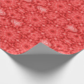 抽象芸術幾何模様の赤いギフトラップマット ラッピングペーパー (角)