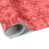 抽象芸術幾何模様の赤いギフトラップマット ラッピングペーパー (ロールコーナー)