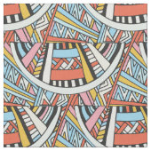 抽象芸術幾何模様 ファブリック (クローズアップ)