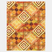 抽象芸術幾何秋パターンフリースブランケット フリースブランケット (正面)