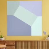 抽象芸術幾何色ブロック キャンバスプリント (インサイチュ (リビング))