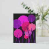 抽象芸術幾何花模様 ポストカード (スタンド正面)