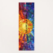 抽象芸術幾何芸術的サンシャインヨガマット ヨガマット (正面)