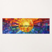 抽象芸術幾何芸術的サンシャインヨガマット ヨガマット (正面(横))