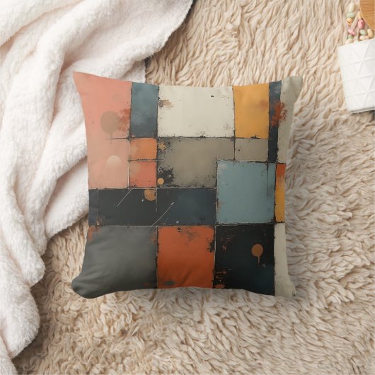 抽象芸術幾何装飾用クッション クッション (ブランケット)