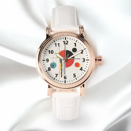 抽象芸術幾何要素モダン芸術構成 腕時計