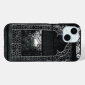 抽象芸術建物白黒 Case-Mate iPhoneケース (裏面 (横))