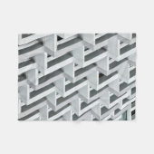 抽象芸術建物 フリースブランケット (正面(横))
