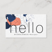 抽象芸術建築ホーム写真デザイナー 名刺 (正面)