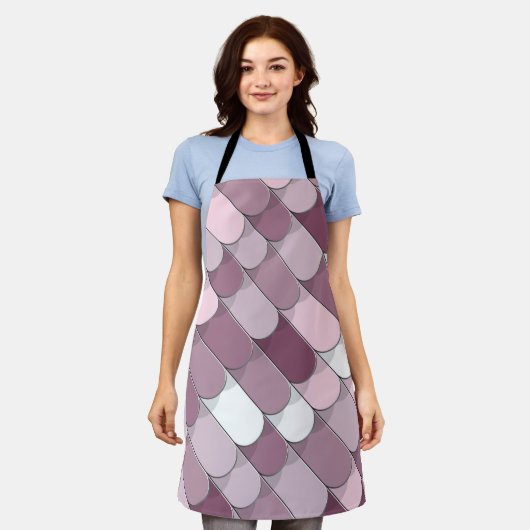 抽象芸術建築（タイル） 2 エプロン (着用した状態)