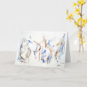 抽象芸術式「シンプルSupport」カード カード (黄色い花)