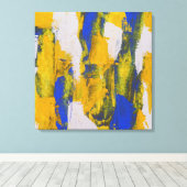 抽象芸術式#10by Michael Moffa キャンバスプリント (インサイチュ (ウッドフロア))