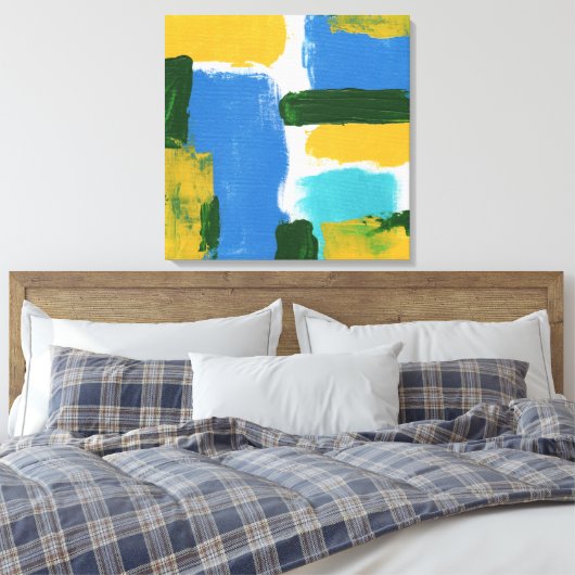 抽象芸術式#3by Michael Moffa キャンバスプリント (インサイチュ (寝室))