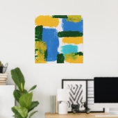 抽象芸術式#3by Michael Moffa ポスター (ホームオフィス)