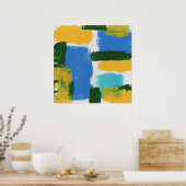 抽象芸術式#3by Michael Moffa ポスター (キッチン)