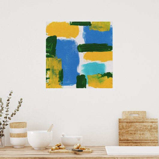 抽象芸術式#3by Michael Moffa ポスター (キッチン)