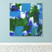 抽象芸術式#4by Michael Moffa キャンバスプリント (インサイチュ (ウッドフロア))