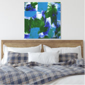 抽象芸術式#4by Michael Moffa キャンバスプリント (インサイチュ (寝室))