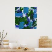 抽象芸術式#4by Michael Moffa ポスター (キッチン)