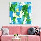 抽象芸術式#5by Michael Moffa キャンバスプリント (インサイチュ (リビング))