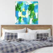 抽象芸術式#5by Michael Moffa キャンバスプリント (インサイチュ (寝室))