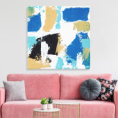 抽象芸術式#6by Michael Moffa キャンバスプリント (インサイチュ (リビング))