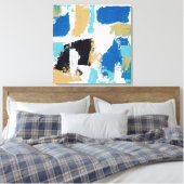 抽象芸術式#6by Michael Moffa キャンバスプリント (インサイチュ (寝室))