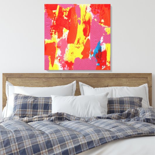 抽象芸術式#7by Michael Moffa キャンバスプリント (インサイチュ (寝室))