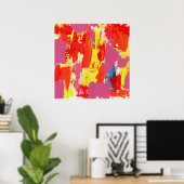 抽象芸術式#7by Michael Moffa ポスター (ホームオフィス)