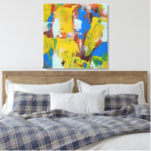 抽象芸術式#8by Michael Moffa キャンバスプリント (インサイチュ (寝室))