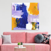 抽象芸術式#9by Michael Moffa キャンバスプリント (インサイチュ (リビング))