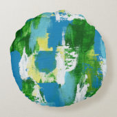 抽象芸術式No.5 by Michael Moffa ラウンドクッション (裏面)