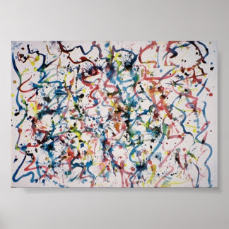 抽象芸術引越し業者 ポスター