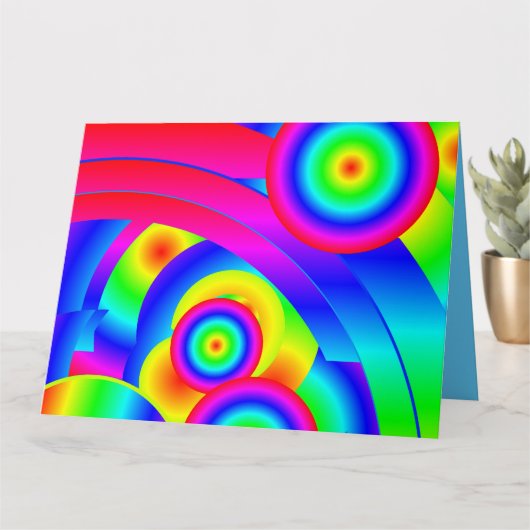 抽象芸術彗星 カード (小さな植物)