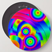 抽象芸術彗星 缶バッジ (正面&裏面)