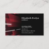 抽象芸術形状速度移動背景D5 名刺 (裏面)