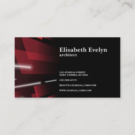 抽象芸術形状速度移動背景D5 名刺 (裏面)