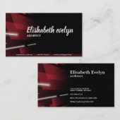 抽象芸術形状速度移動背景D5 名刺 (正面/裏面)